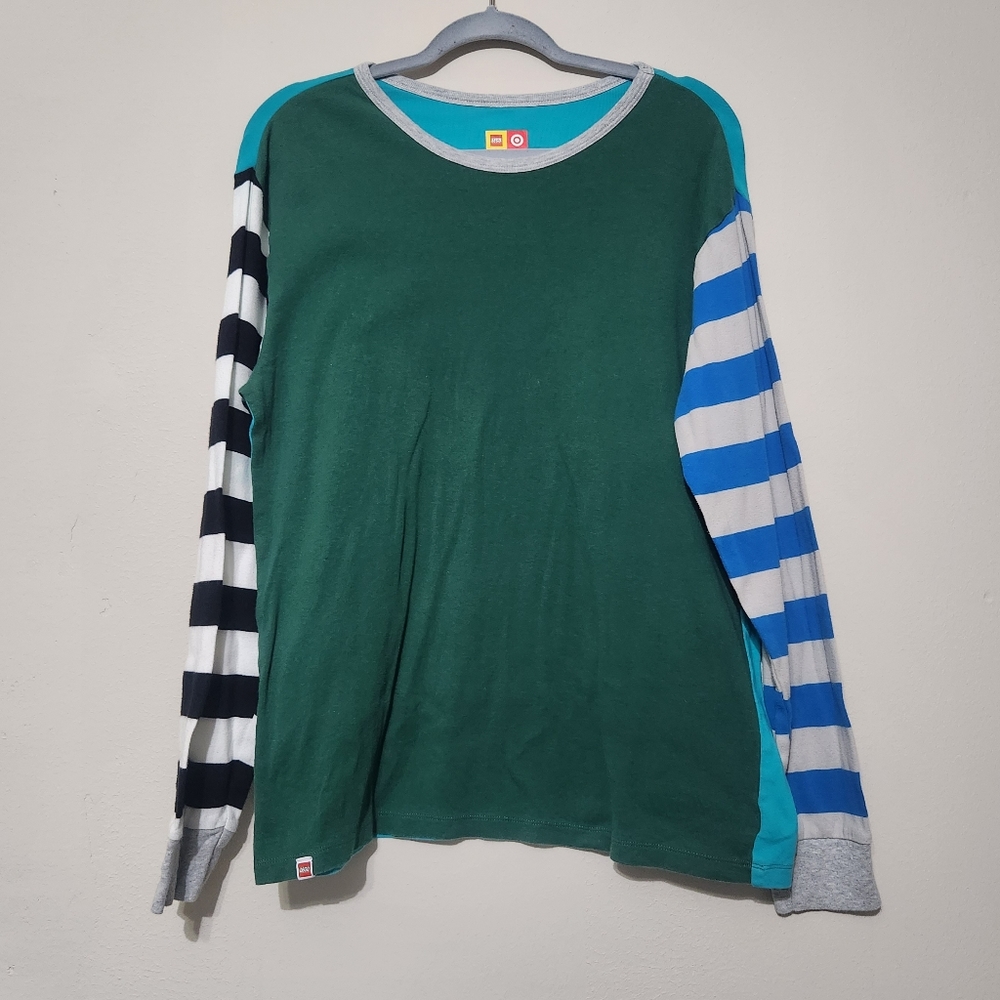 Lego target mens longsleeve scoop neck tee size medium